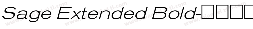 Sage Extended Bold字体转换
